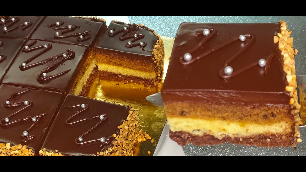#gateau #gateau_chocolat       gateau au semoule ✅ كيكة السميد بثلاثة طبقات,راقية و بمكونات بسيطة 😋😋
