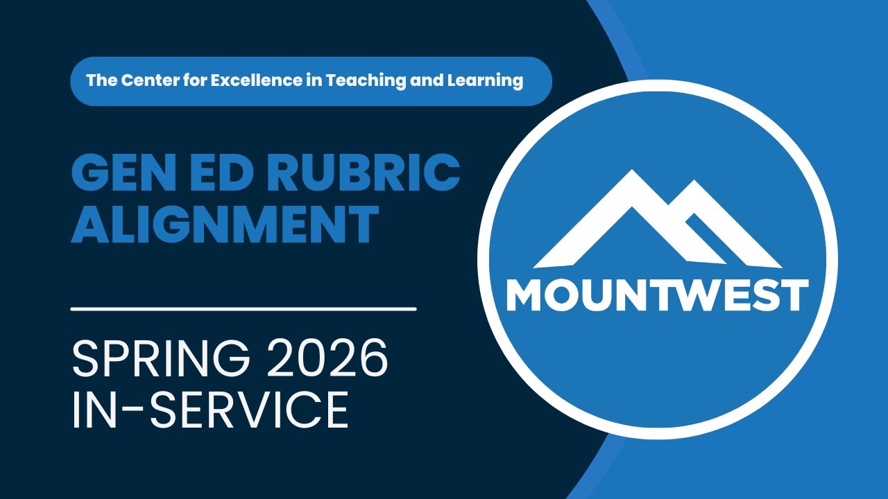 Spring '26 in-Service: General Education Rubric Alignment