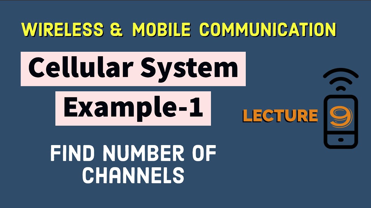 Cellular System Numerical Example-1 Find Control Channel and Voice Channel