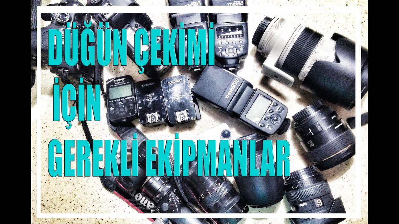 Düğün Fotoğrafçılığı İçin Gerekli ekipmanlar ( ACİL VLOG )