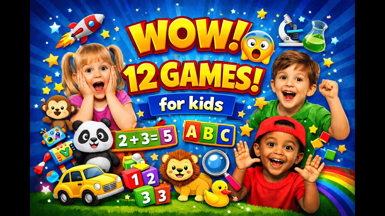 Can Your Kid Finish 12 Games in 1 Hour? 🧠🎉 Ultimate Learning Challenge!