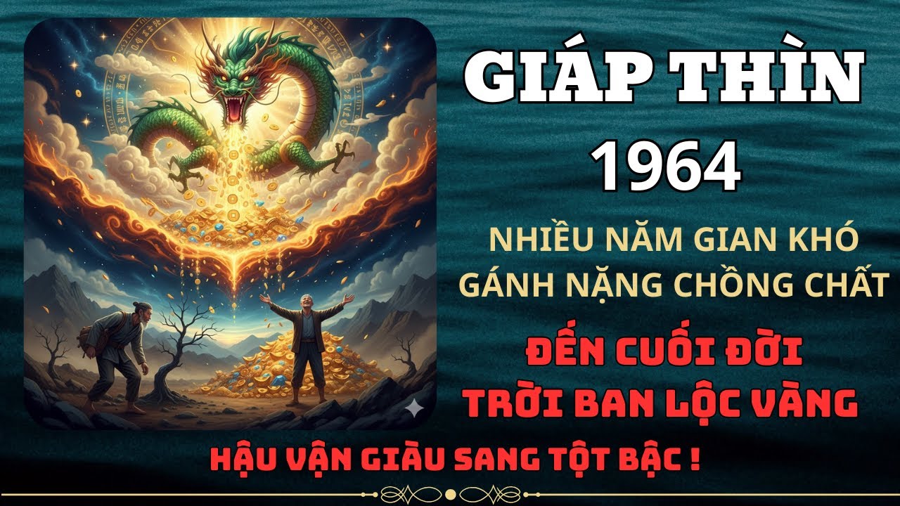 Giáp Thìn 1964: Gian Khó Chồng Chất Hóa Lộc Vàng Rạng Rỡ Cuối Đời!