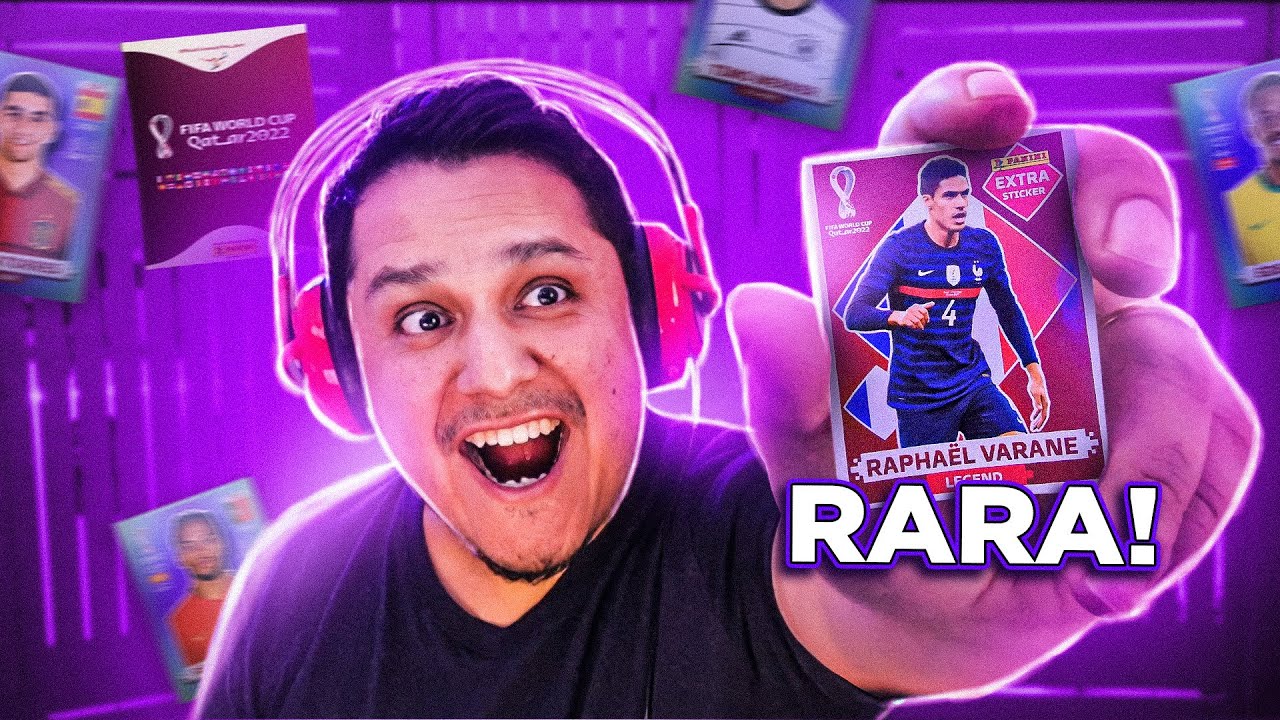 TIREI UMA FIGURINHA RARA! Álbum DE FIGURINHAS da Copa do Mundo 2022 🔥