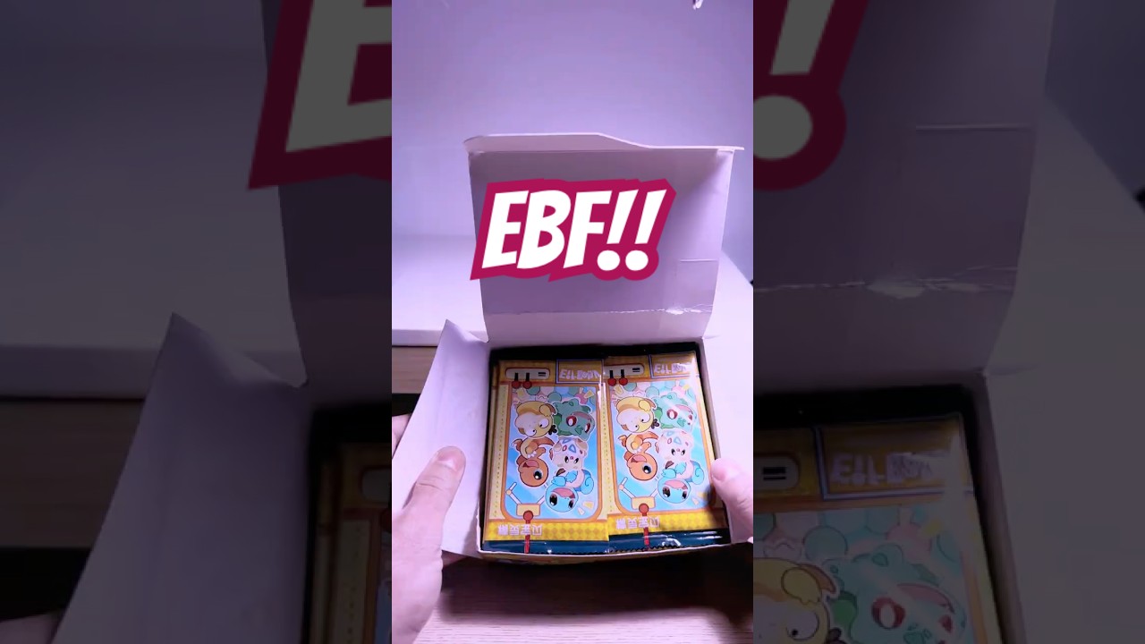 🥹Eif Baby Fridays (EBF’s) Opening 2 Packs of the unofficial Eif Baby Pokemon 