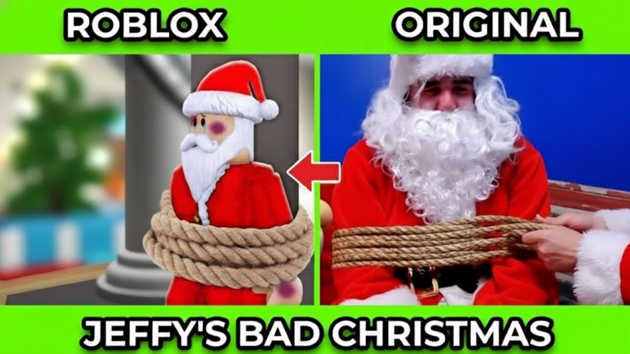 SML Movie vs SML ROBLOX: Jeffy's Bad Christmas + (BEST OF SML VIDEOS)  Side by Side