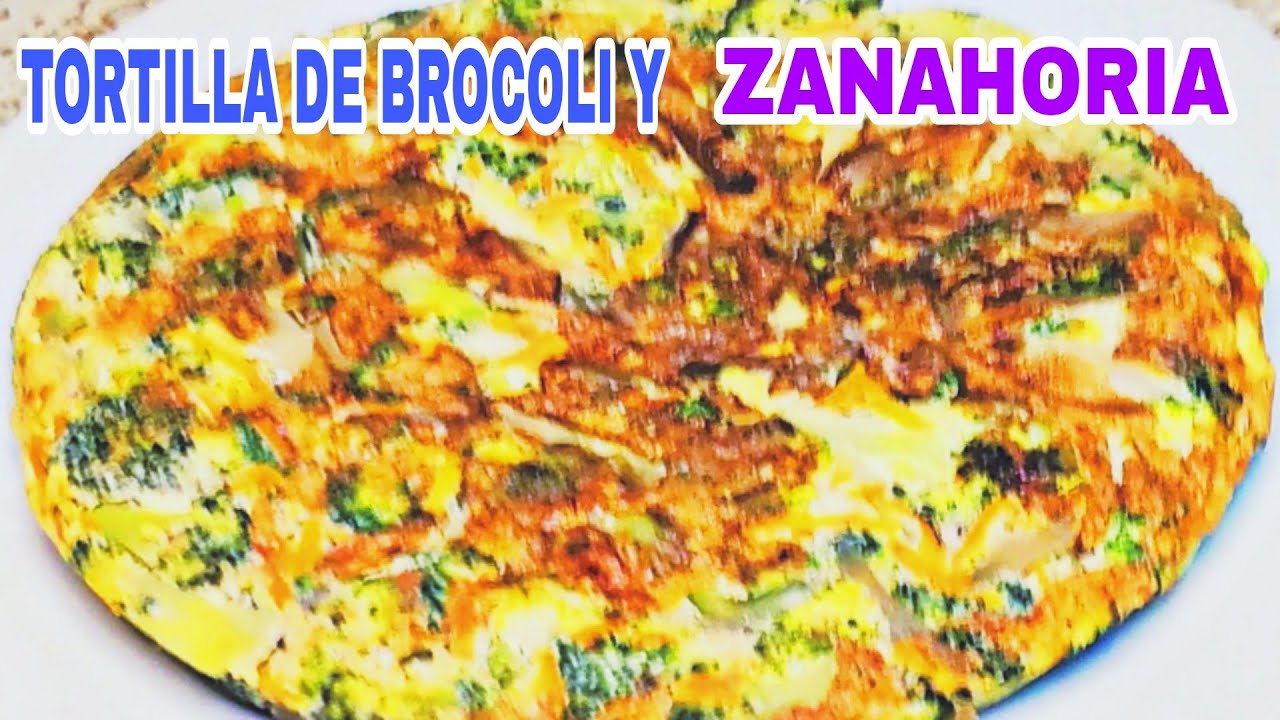TORTILLA DE BROCOLI Y ZANAHORIA @Cocinando con Maricielo