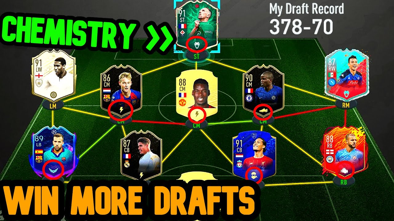 HOW TO WIN MORE DRAFTS! 🤔 CHEMISTRY STYLE CHANGE/GLITCH 🧪 FIFA 20 ULTIMATE TEAM