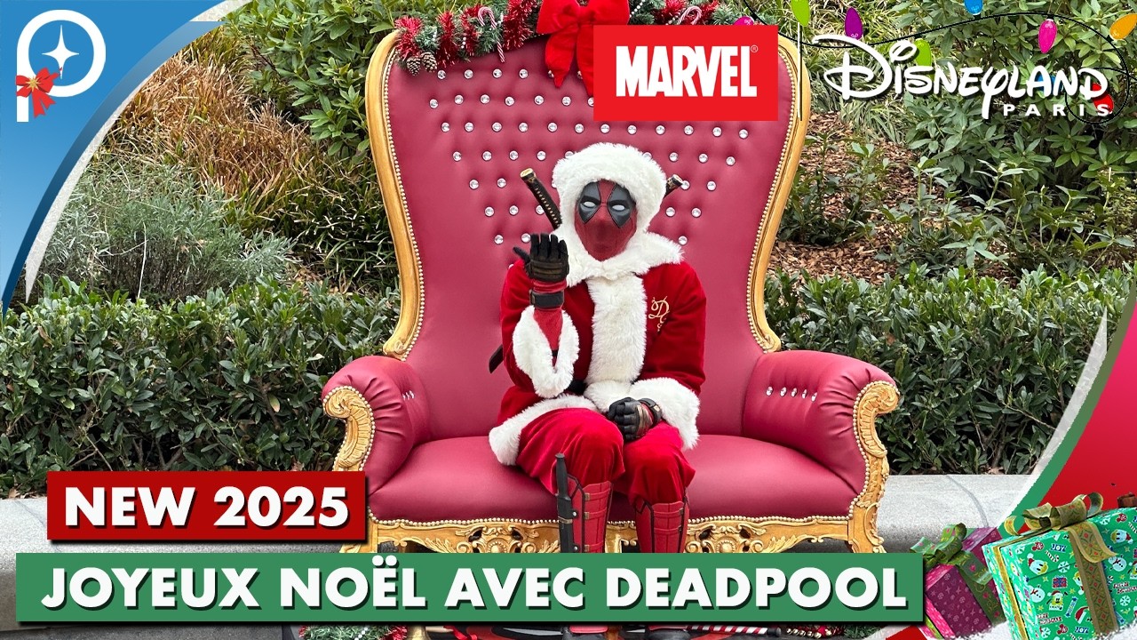 🔴 Merry Christmas with DEADPOOL at Avengers Campus in Disneyland Paris 2025