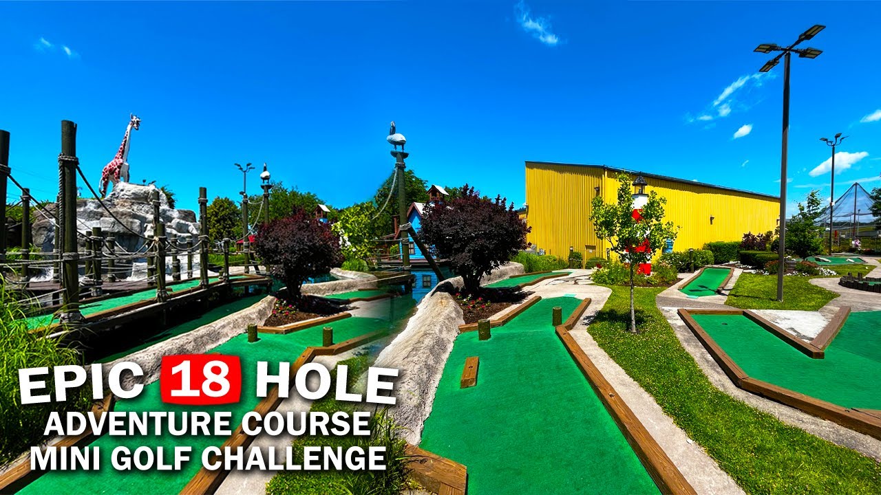 Epic 18 Hole Miniature Golf Challenge! - Crazy Hole In Ones ⛳️