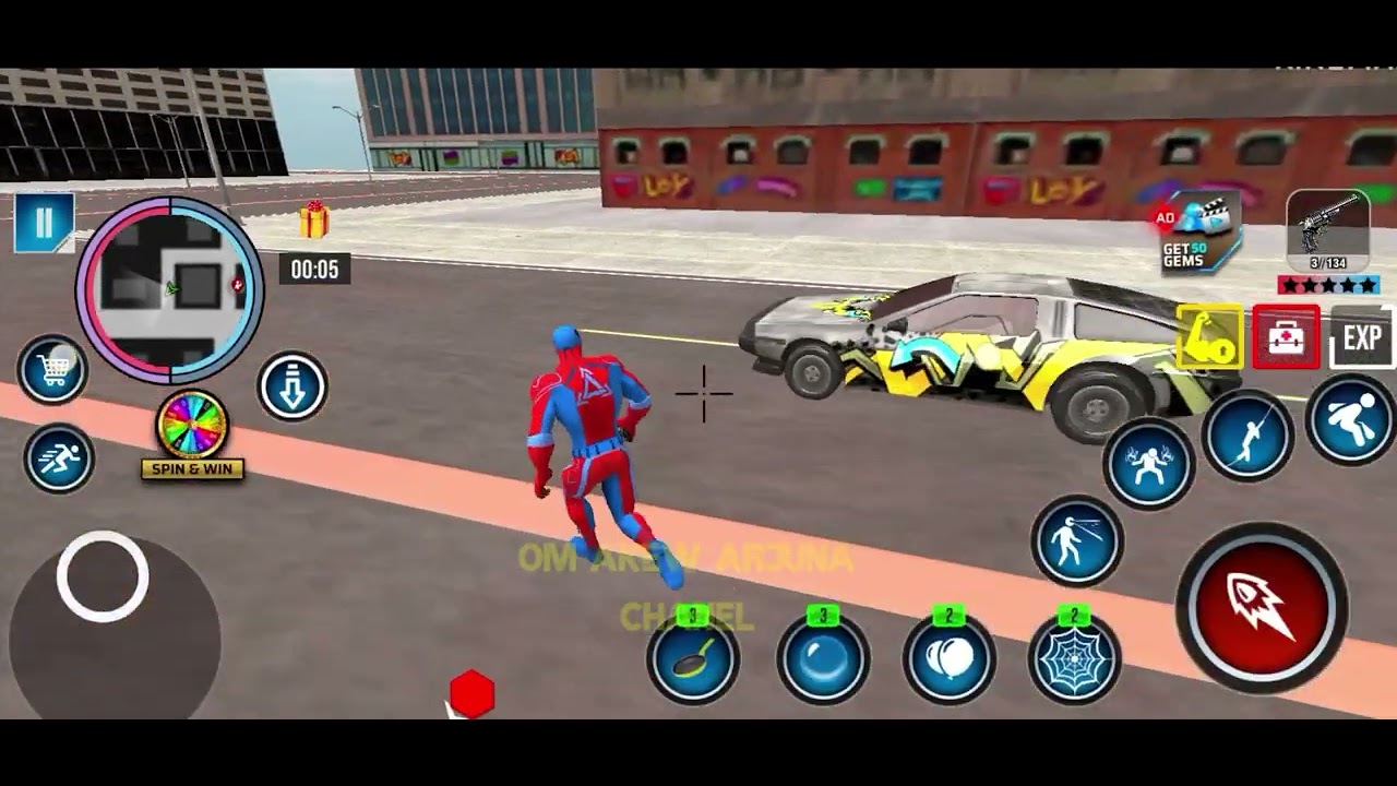 Season 35 SPIDER ROPE HERO GAME PLAY IN CITY | GAMEPLAY ANDROID IOS | MISISION CRIMINAL 35