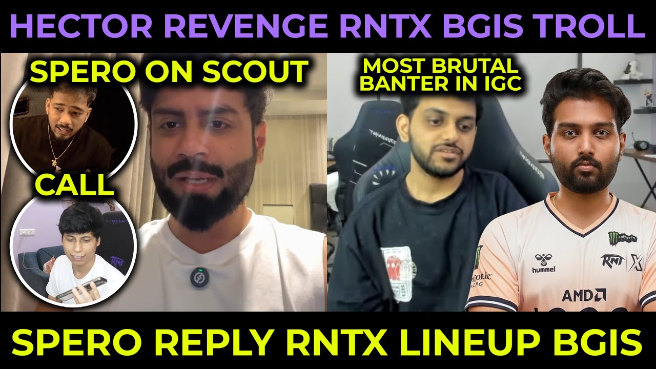 Spero on Scout & Reply RNTX BGIS🥵 Hector RNTX Revenge Troll💀 Call Sensei & Reply Punk & Pain