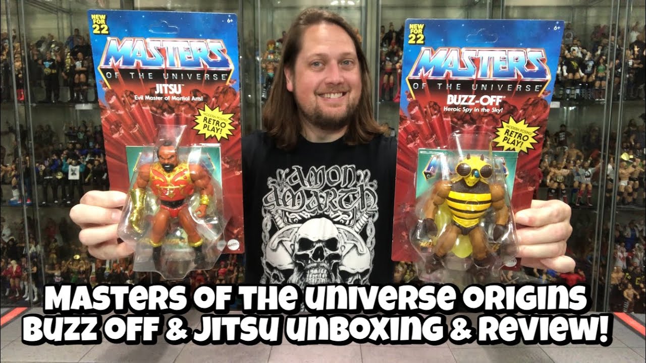 Masters of the Universe Origins Buzz Off & Jitsu Unboxing & Review