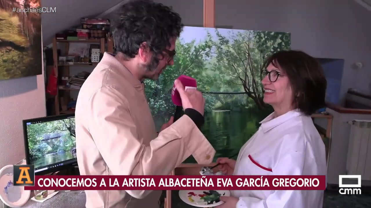 La obra de una artista albaceteña que se inspira en los paisajes de La Mancha
