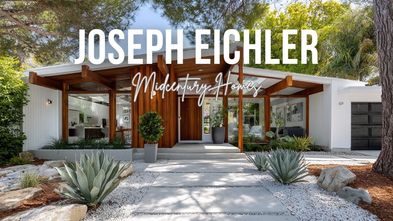 Joseph Eichler Inspired Midcentury Homes with Open Plan American Living