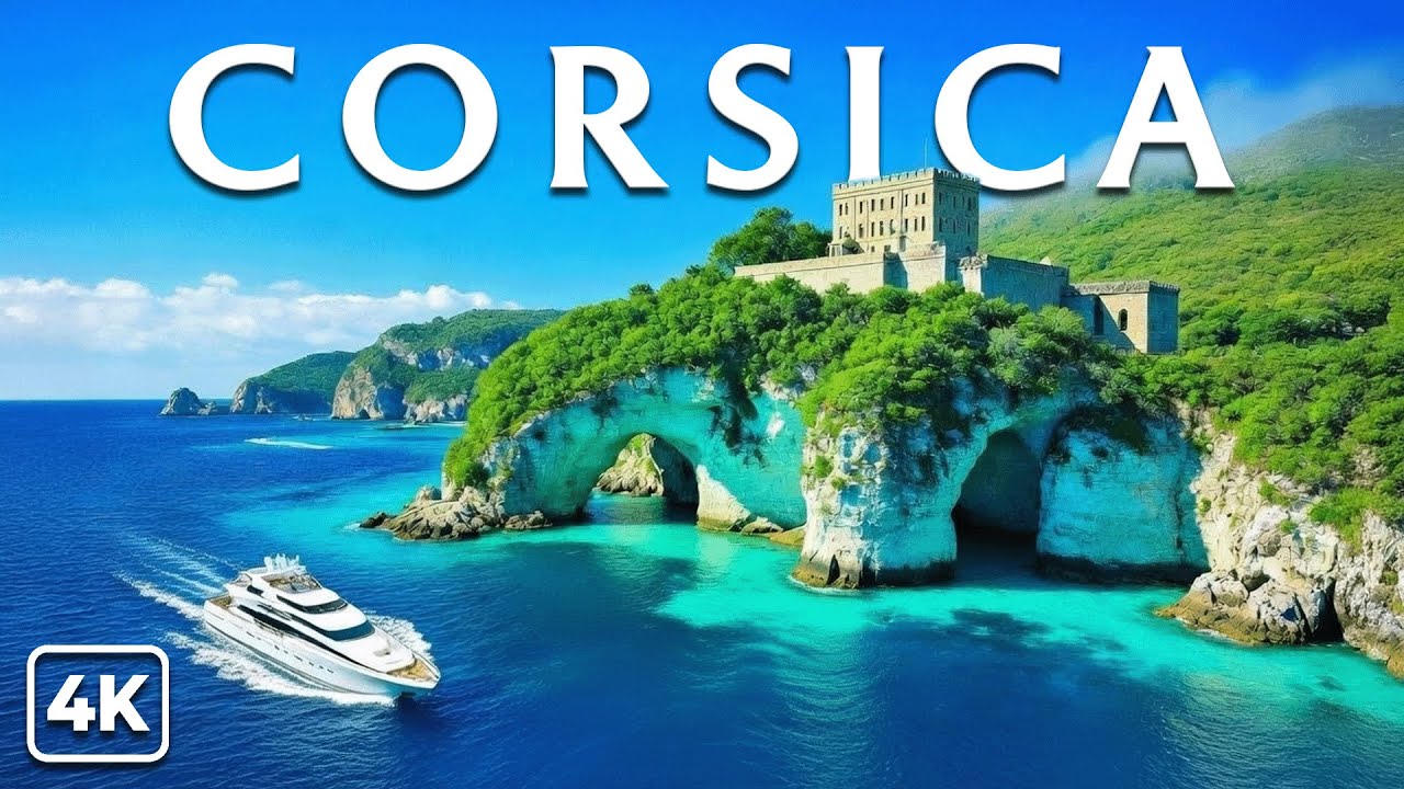 4K Corsica 2026 🇫🇷 Crystal Clear Beaches, Rugged Coastlines & Island Views | Deep House Chill