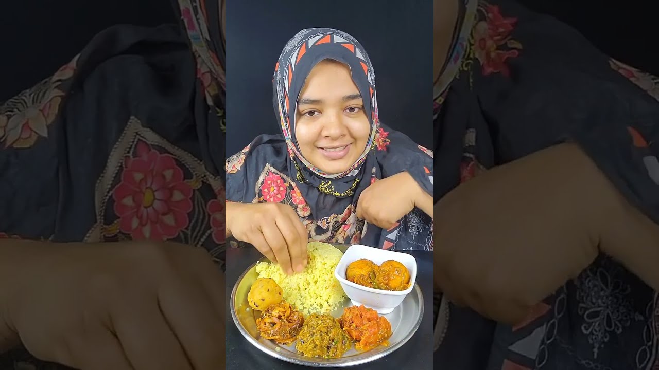 Cooking And Eating 4 Different types of Vorta Spicy Egg Curry with Yellow Rice *FoodVideo AsmrEating