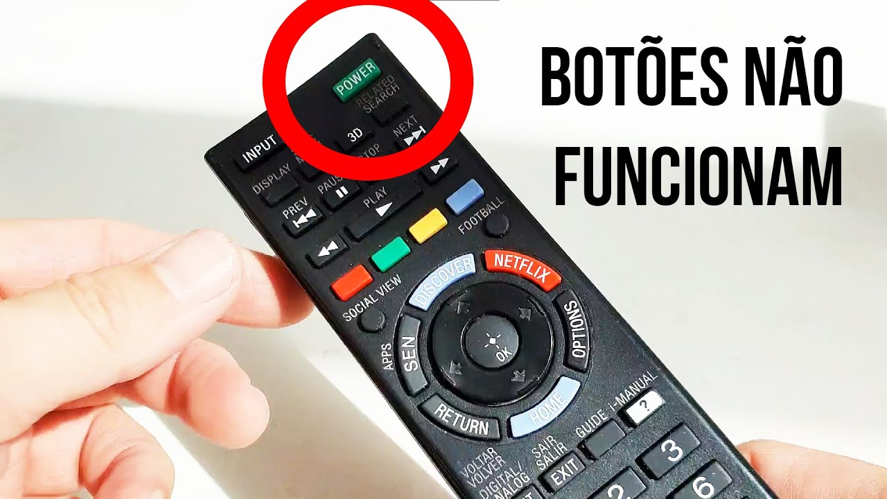 CONTROLE REMOTO DA SMART TV SONY NÃO FUNCIONA DIREITO | VEJA COMO CONSERTAR