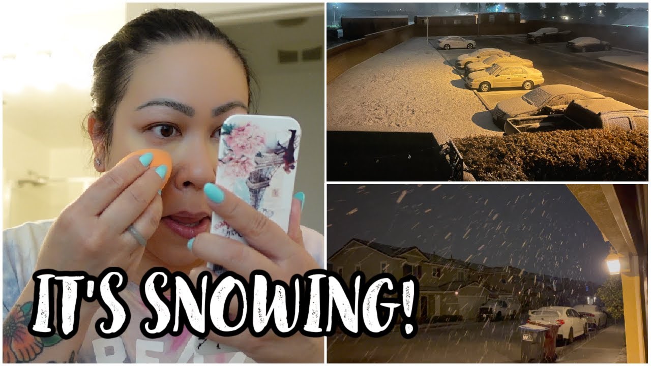GET READY WITH ME, BUDGETING & IT'S  SNOWING IN SOCAL! - February 22, 2022