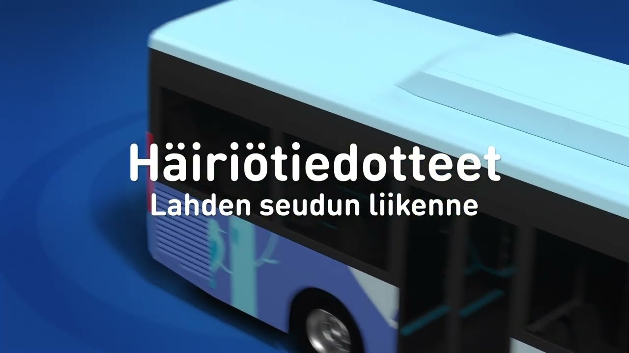 Reittiopas tutuksi: Häiriötiedotteet