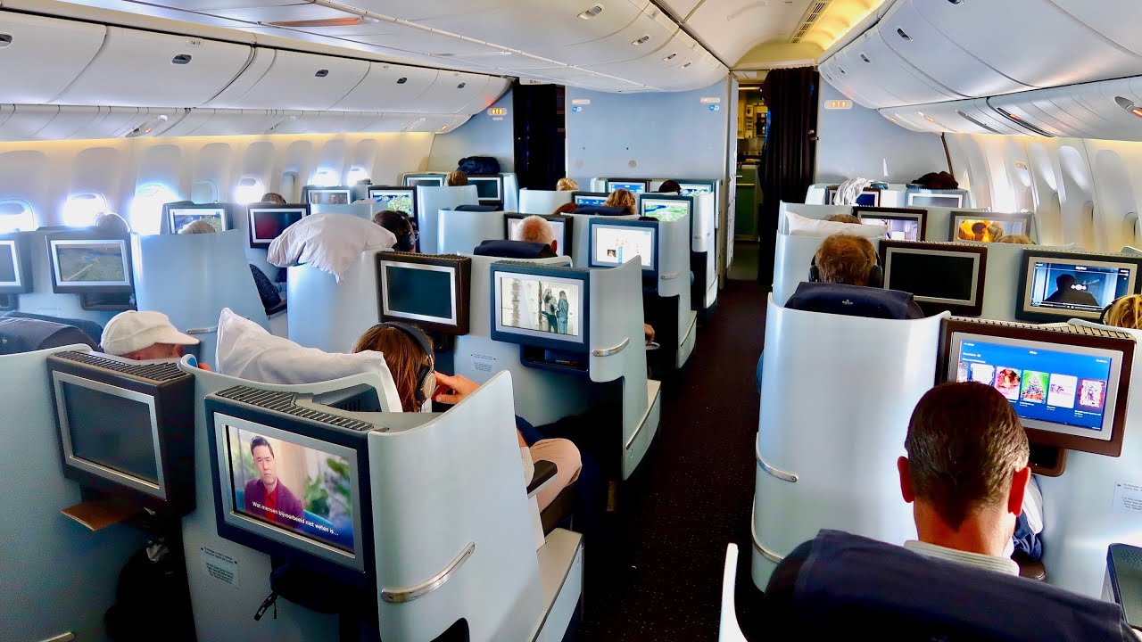 Рейс бизнес-класса Boeing 777 KLM из Амстердама в Перу (видеоблог о путешествии в формате 4K)