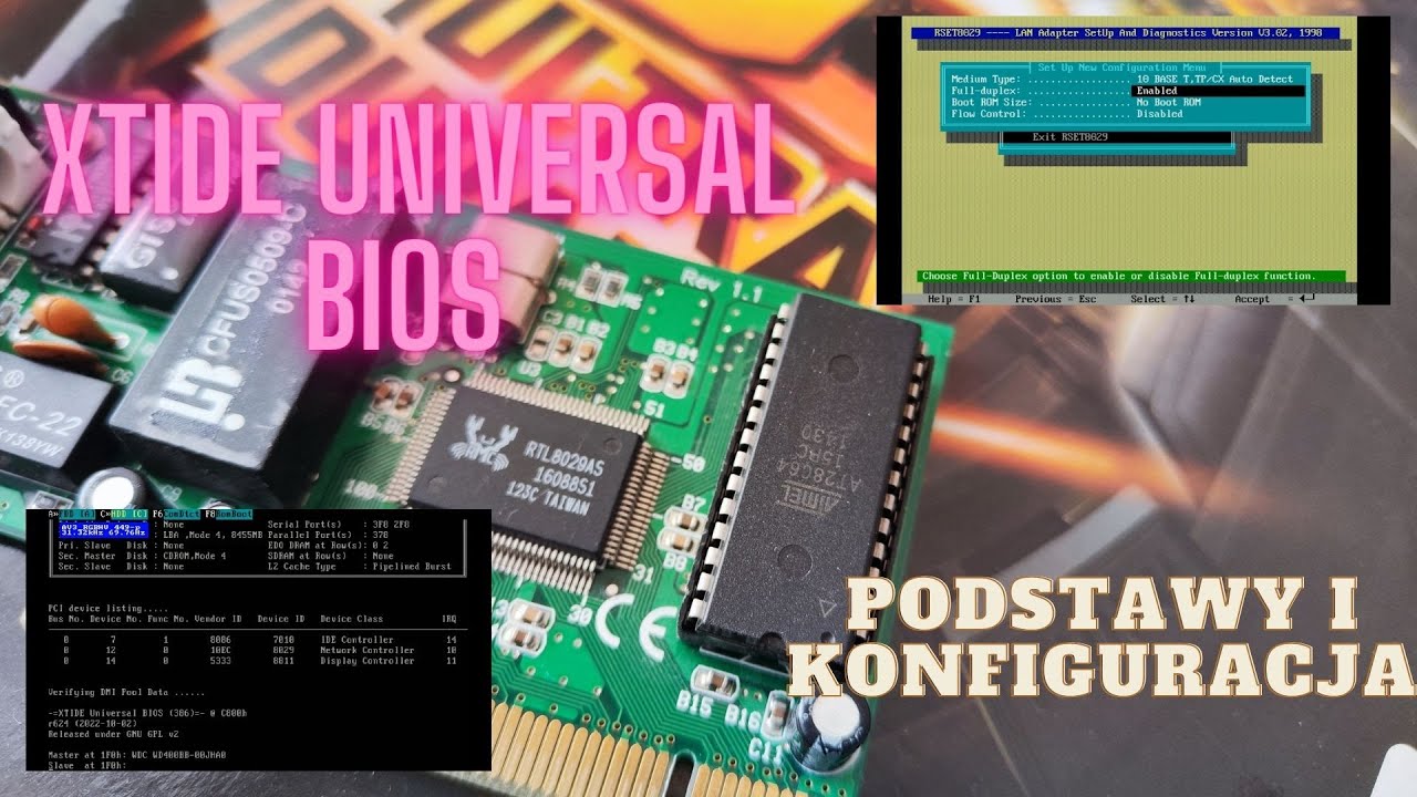 XTIDE Universal BIOS - intro, config, basics for retro-computer fans