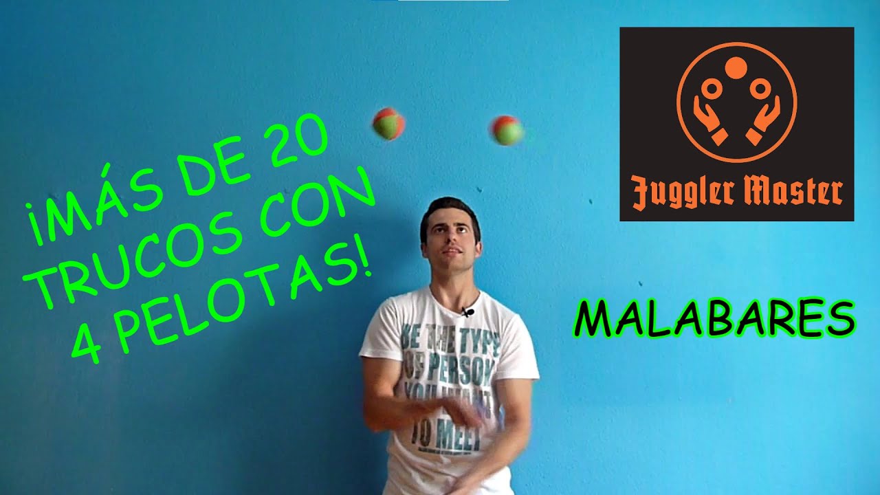 ¡Más de 20 trucos con 4 pelotas! Malabares
