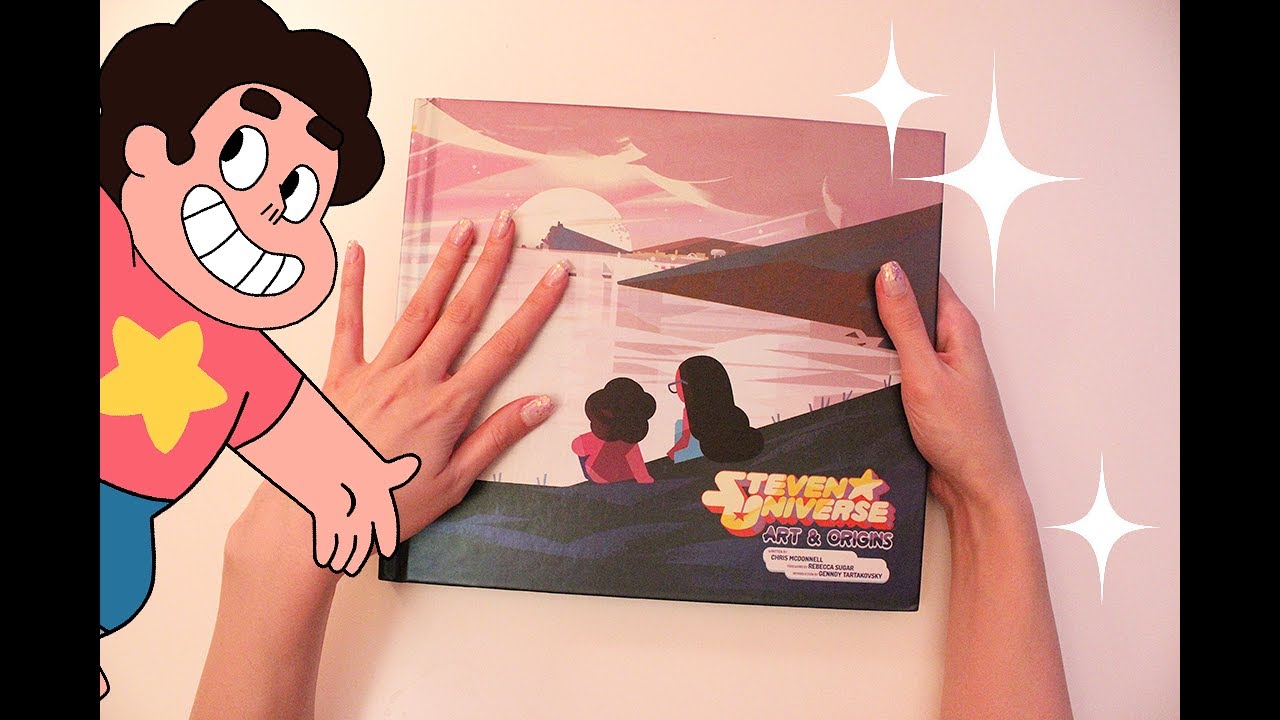 Looking at the Steven Universe Art Book (ASMR soft spoken, page turning)