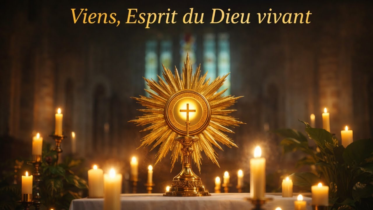 Viens, Esprit du Dieu vivant | 🕯️ Adoration au Saint-Sacrement | 🙏 Prière catholique