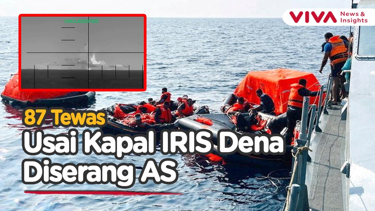 Video Evakuasi Pelaut Iran Usai Kapal Ditenggelamkan Oleh Kapal Selam AS