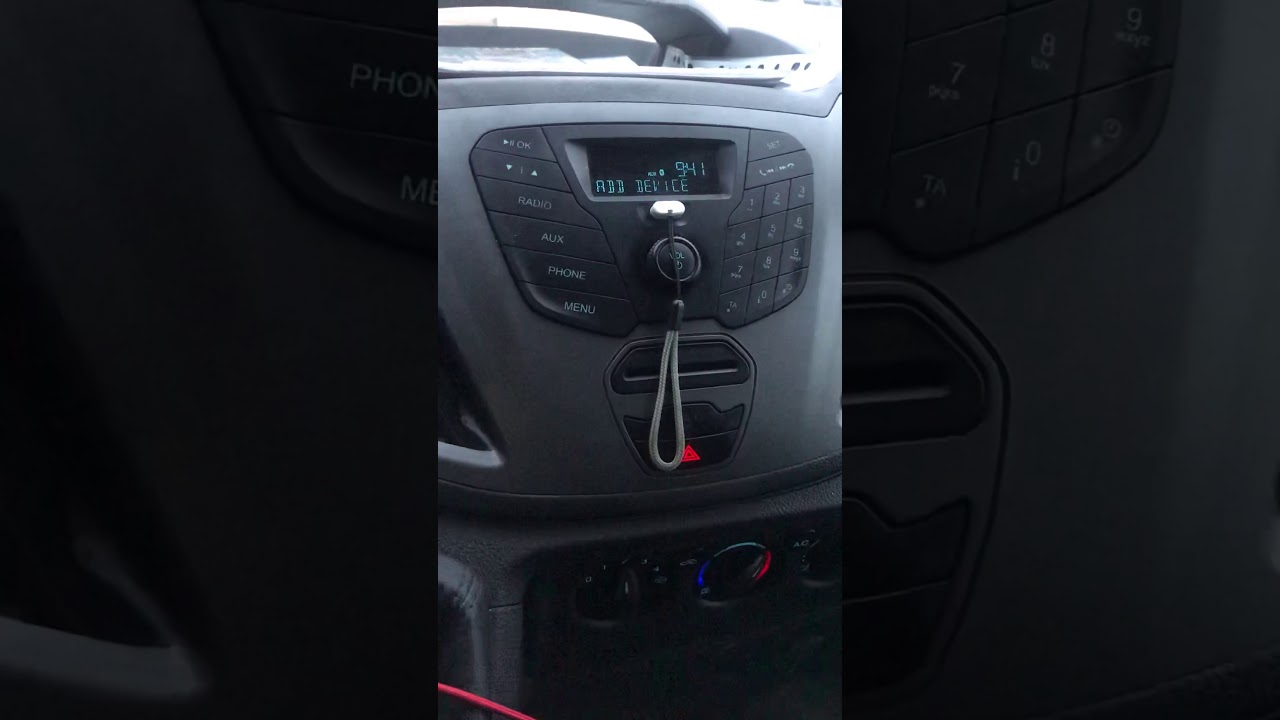 Подключение телефона к штатной магнитоле Ford (транзит,фиеста) по блютуз.