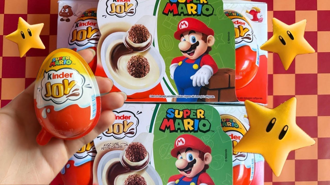 ASMR Unboxing 9 Kinder Joy Super Mario Eggs 🍫✨ | Special Surprise Inside