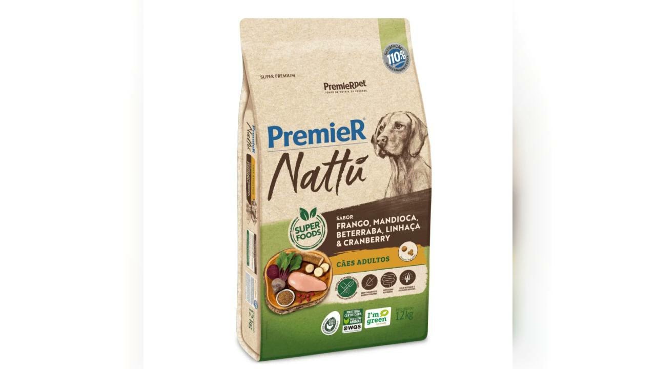 Review: Ração Premier Nattu Cães Adultos Mandioca 12 kg