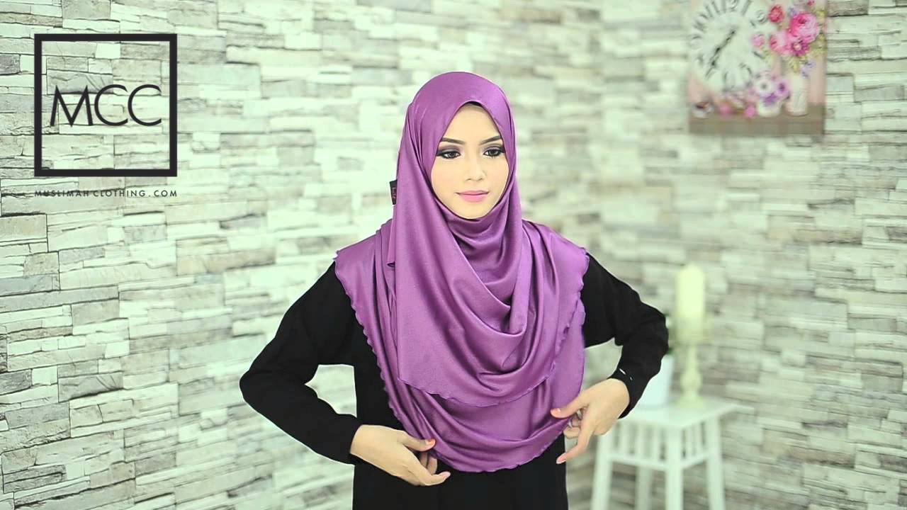 Hijab Tutorial for Shawl Adell Glitter Halfmoon and Shawl Alana by MuslimahClothing.com