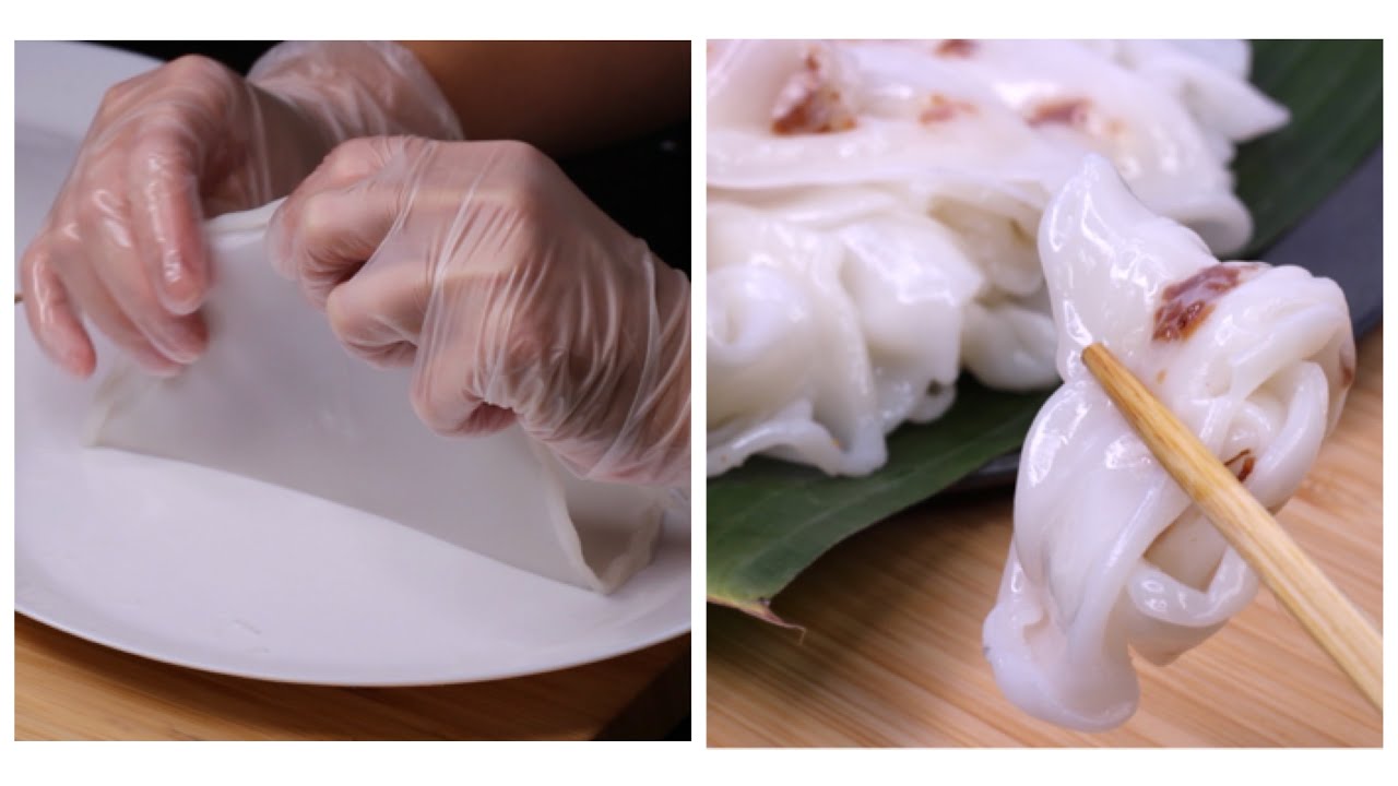 Bánh cuốn - Bánh ướt 5 PHÚT pha bột - Không Cần Nồi Tráng - Nhanh - Dai Ngon | Bếp Nhà Diễm |