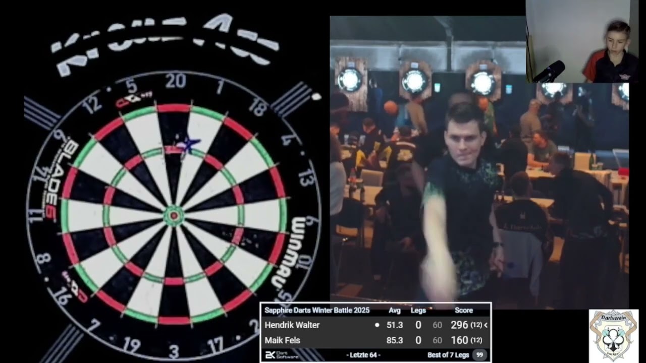 Hendrik Walter vs Maik Fels | Sapphiredarts Winter Battle 2025  #darts #3dart #dart