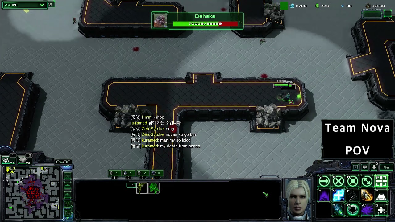 Kerrigan survival(케리건 살아남기) - Team Nova GamePlay