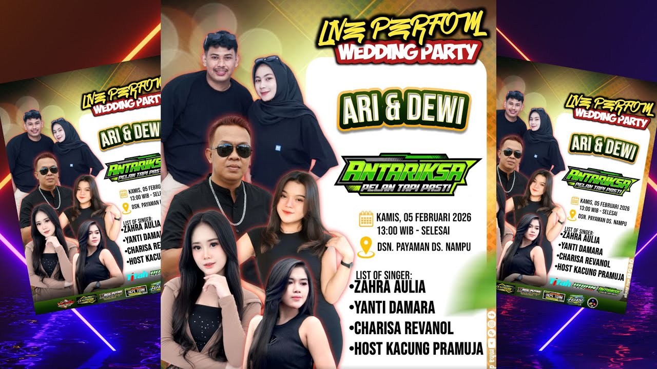 #live ANTARIKSA MUSIK Pelan Tapi Pasti‼️// WEDDING DEWI & ARI // PAYAMAN, 5 FEBRUARI 2026