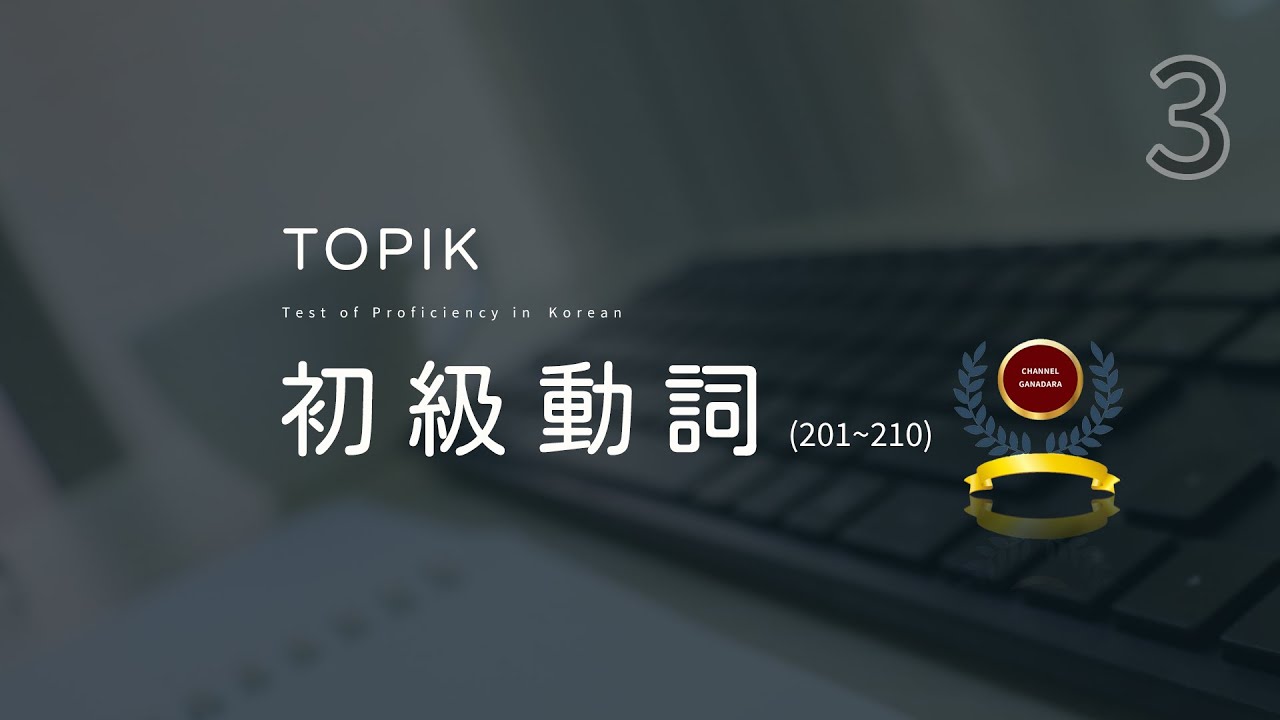 TOPIK 韓檢初級 動詞 第三集(201-210)｜原形動詞｜敬語｜超實用｜自學｜TOPIK｜韓檢｜韓文｜韓語｜口語｜聽力