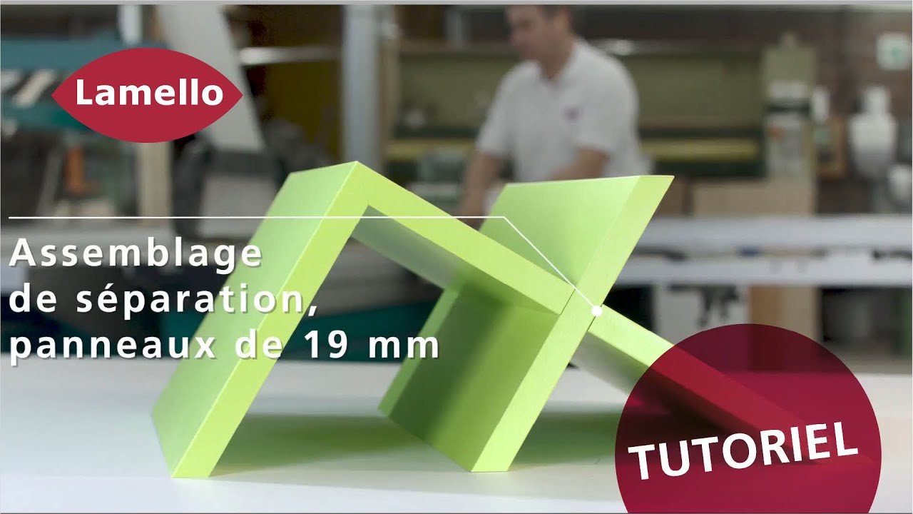 Lamello tutoriel Tenso P-14 : assemblage de séparation (panneaux 19mm)
