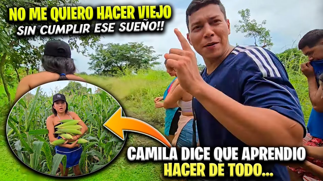 Chocoyo le dice a Camaron que le permita hacer una milpa. Llegamos a la milpa a cortar los elotes.
