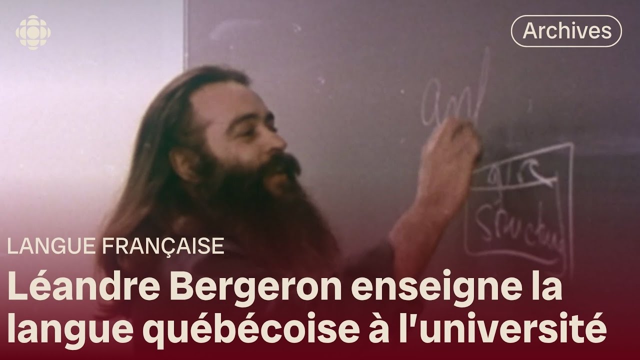 Cours sur la langue québécoise par le professeur Léandre Bergeron en 1975