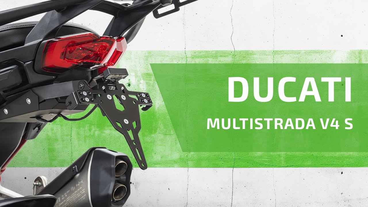 ZIEGER ® Pro Kennzeichenhalter, kompatibel mit Ducati Multistrada V4 S | Montageanleitung / Tutorial