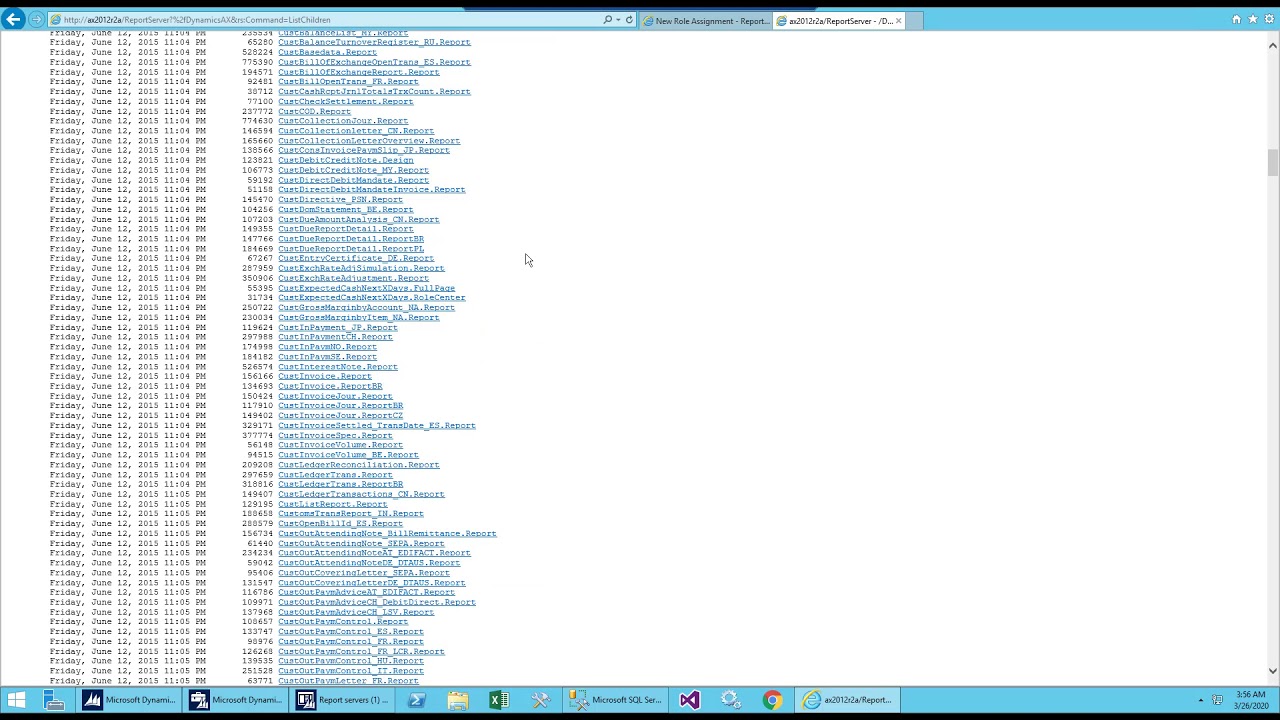 MS Dynamics AX 2012 Development Training Video : Report server configuration and setup