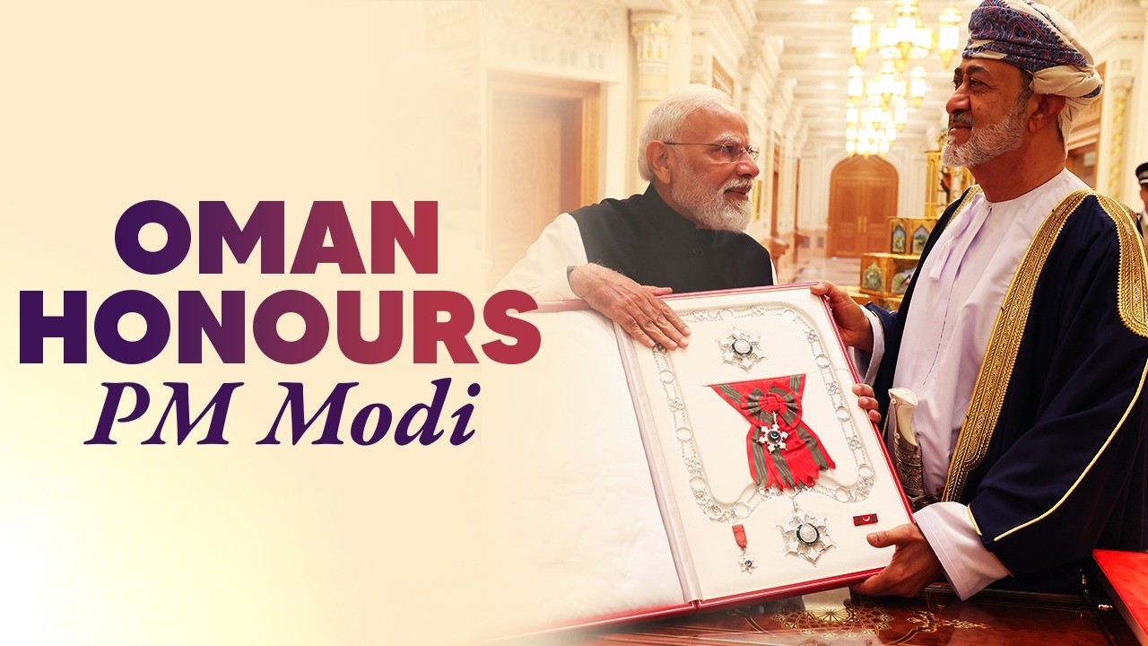 LIVE: His Majesty Sultan of Oman confers The First Class of the Order of Oman on PM Modi