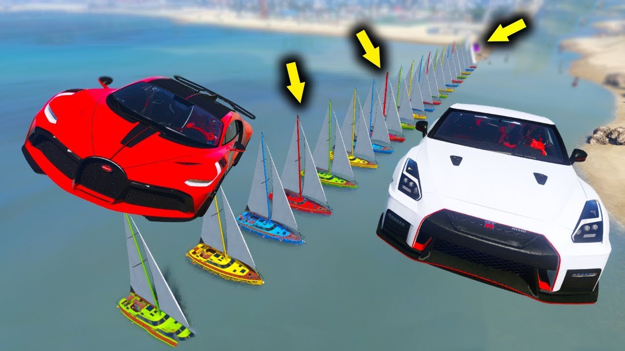 Pahalı Zengin Arabalar Yeni Uçma Parkurundalar - GTA 5