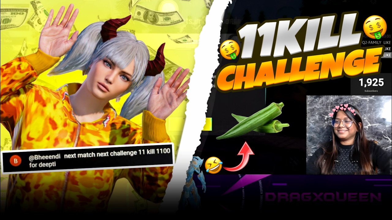 I GOT ₹1100 KILL CHALLENGE AND THIS HAPPENED..😱 BGMI CHALLENGE🔥