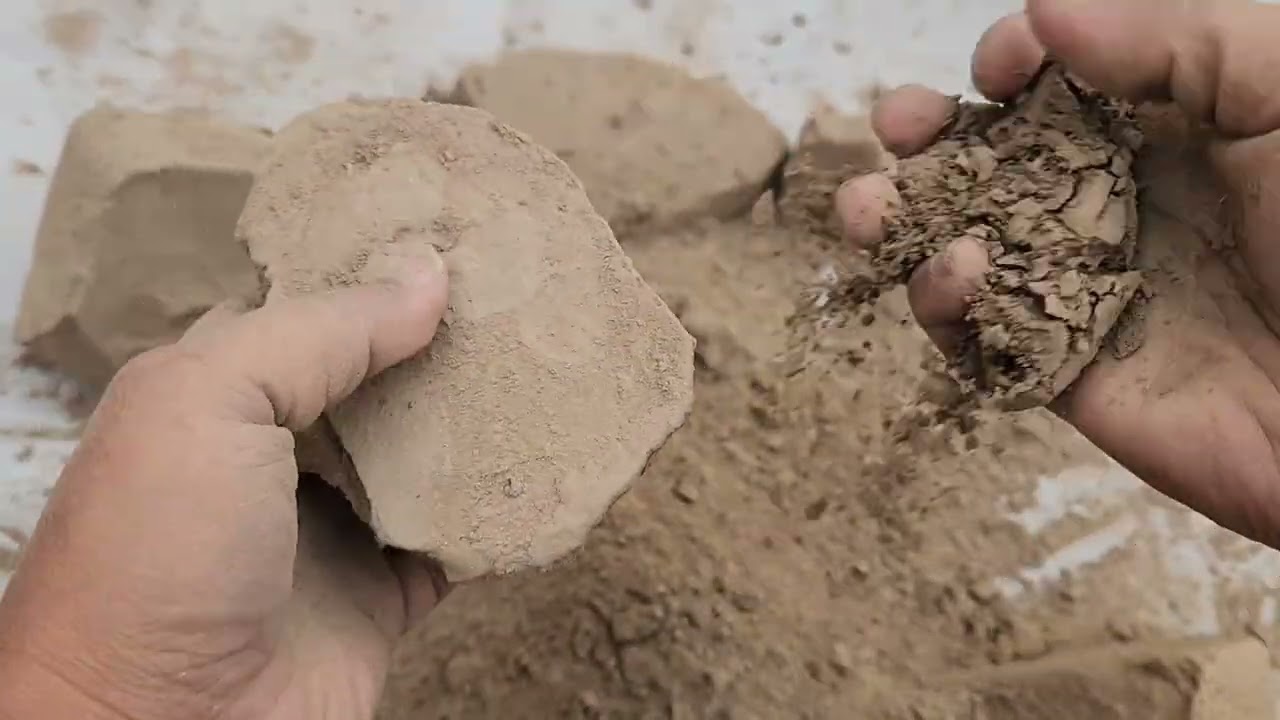 Pure mud dry floor crumbling | KHSH ASMR