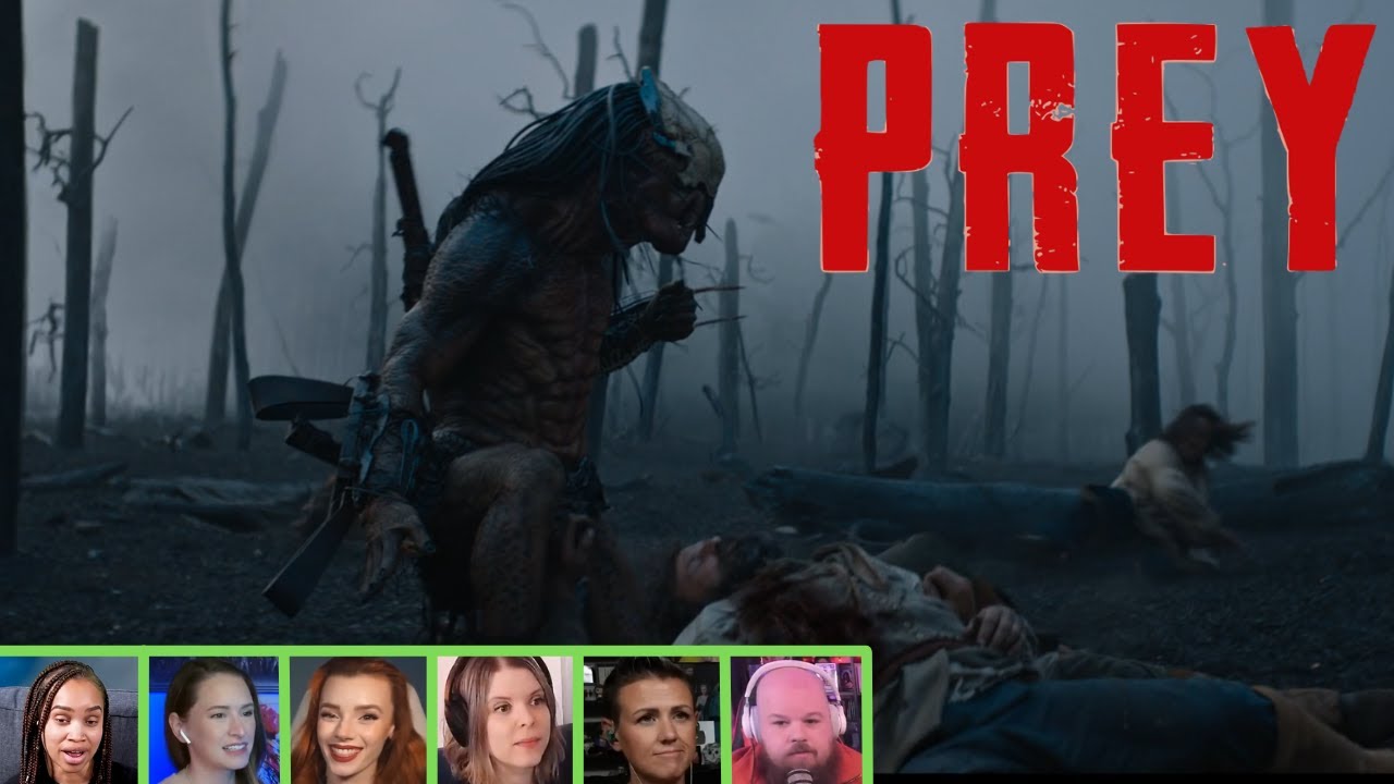 Reactors Reacting to the PREDATOR TAKING OUT THE FRENCHMEN | Prey (2022)