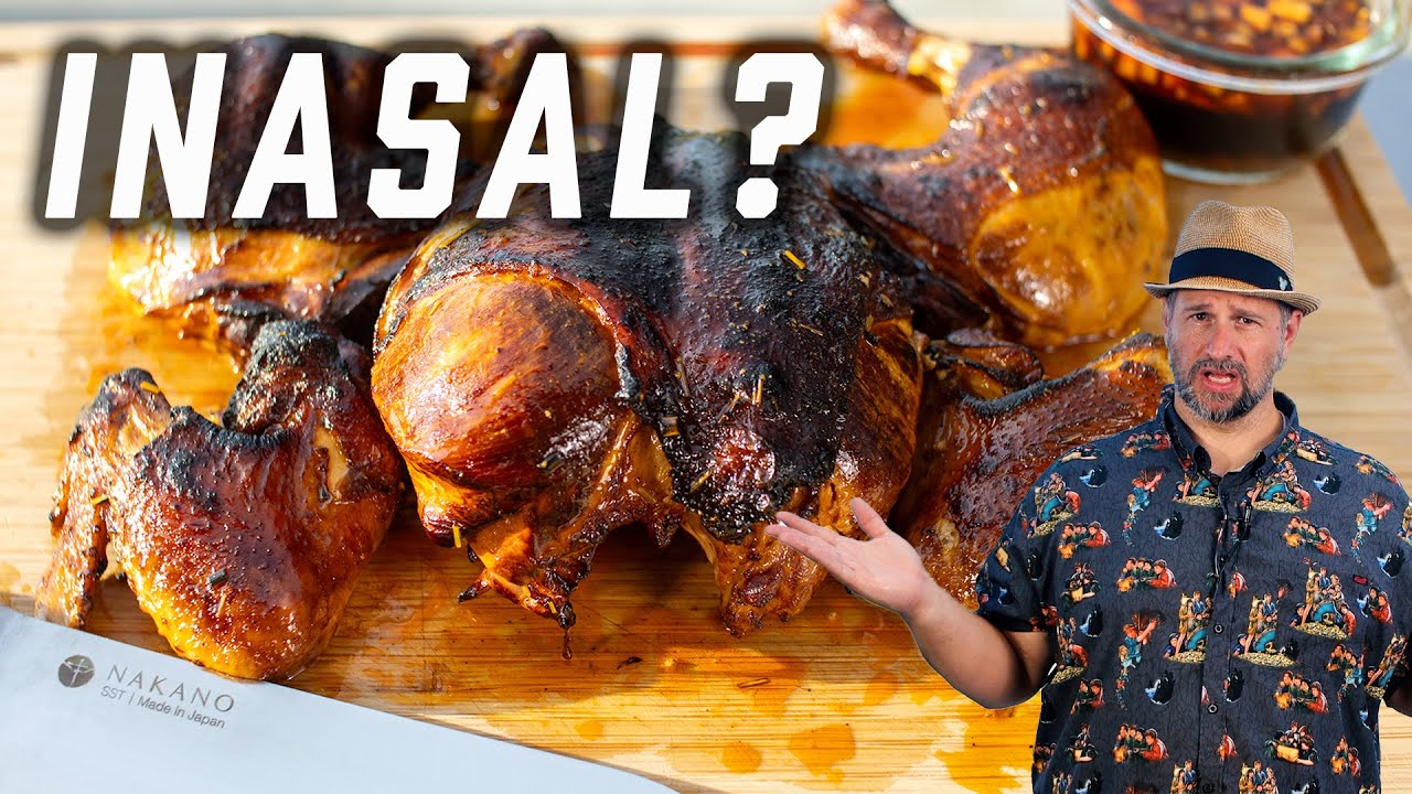 Dad FAILS HARD at making Filipino Chicken Inasal on the Ninja Woodfire Grill 🍗🔥
