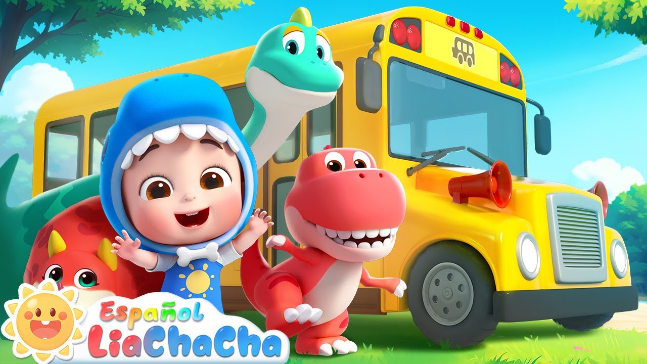 Las Ruedas del Bus (Versi&oacute;n Dinosaurio) | LiaChaCha en Espa&ntilde;ol - Canciones Infantiles